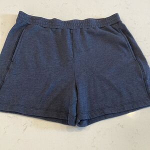 Xirena Shayne Shorts Flat Front Dark Grey Loungewear with Pockets Size Large